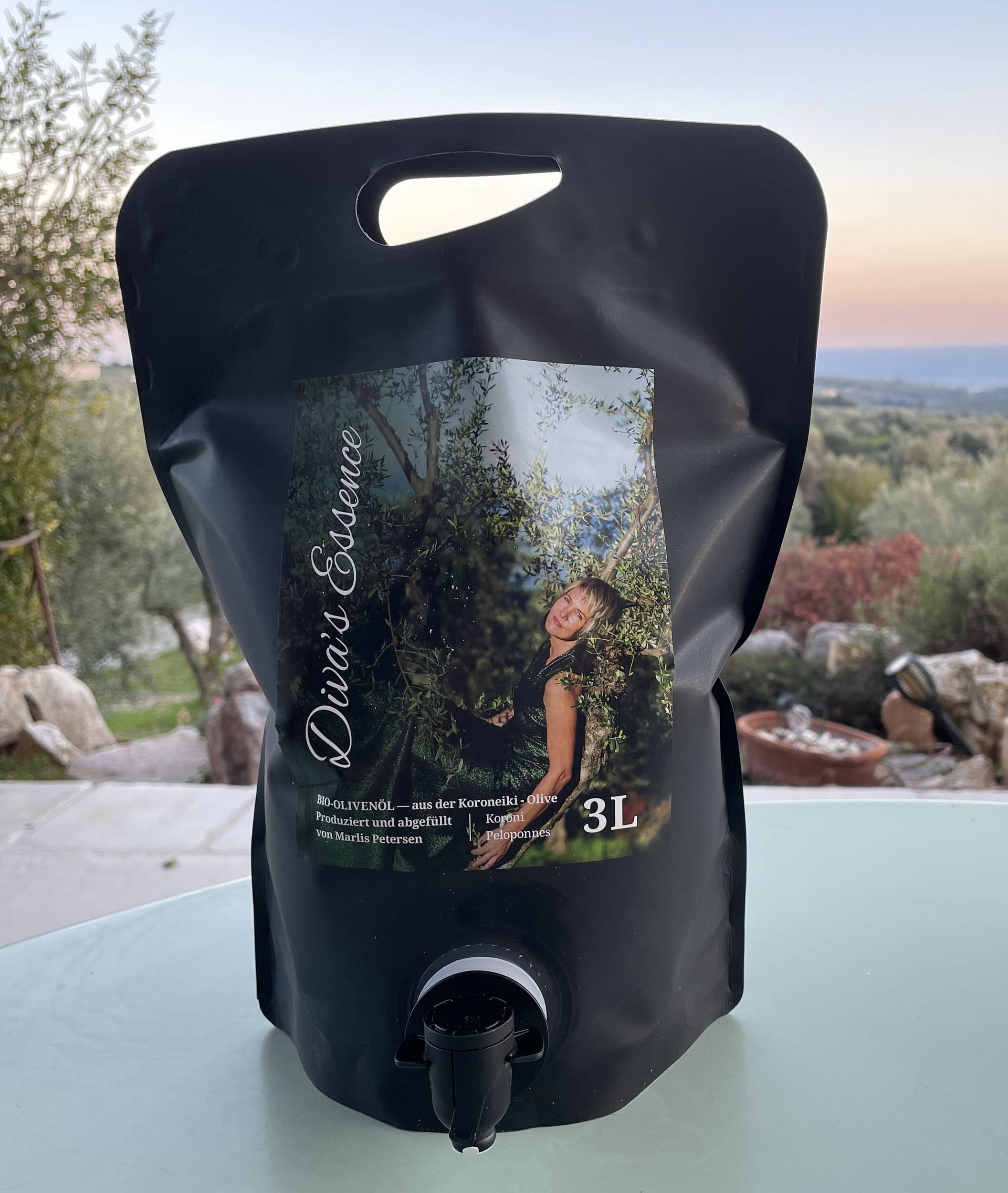 Diva´s Essence 3 Liter Bio-Olivenöl aus Koroni